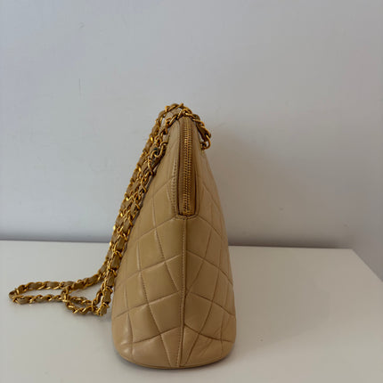 Sac Chanel shopping épaule Beige