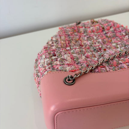 Sac à dos Chanel Gabrielle tweed rose