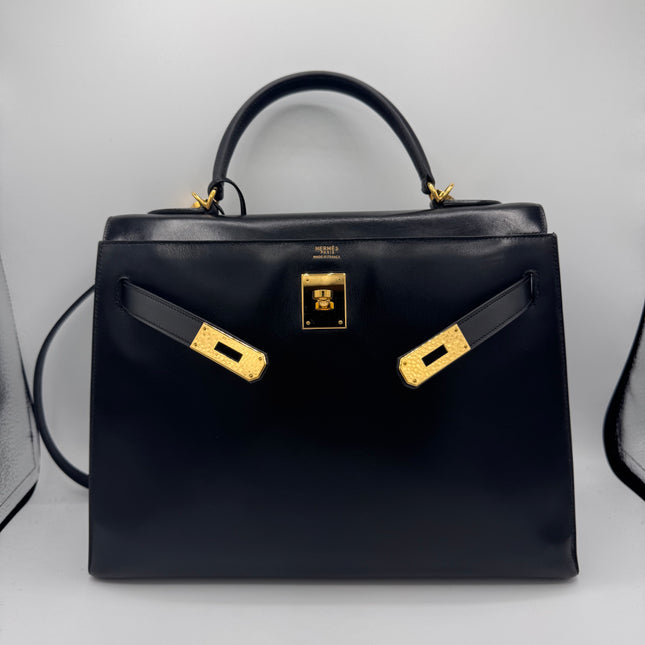 Kelly 32 Hermès Box Noir