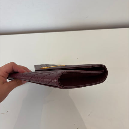 Pochette dragonne Saint Laurent Cassandre Burgundy