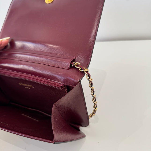 Sac Chanel Bordeaux Bandoulière