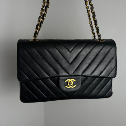 Sac Chanel Timeless chevrons noir