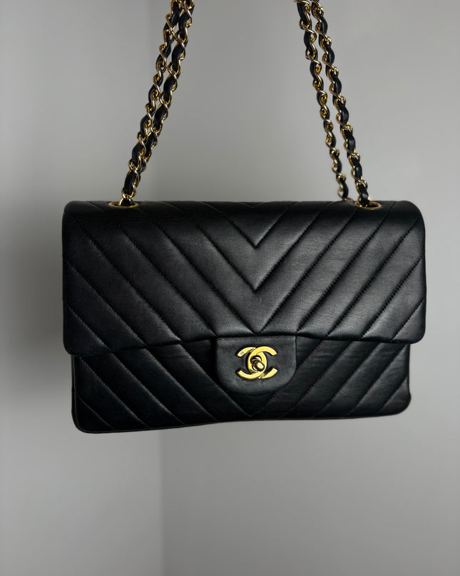 Sac Chanel Timeless chevrons noir