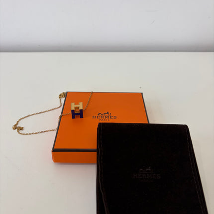 Collier Hermès Cage d’H Bleu