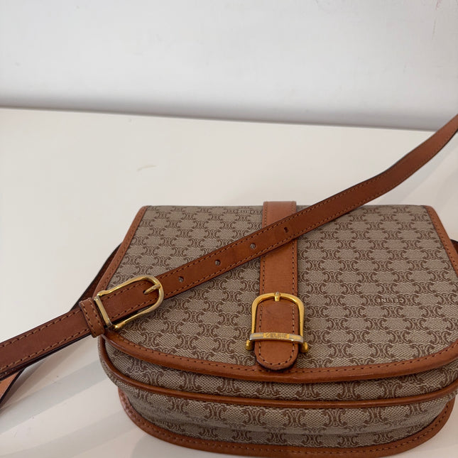 Sac Celine Beige Macadam bandoulière