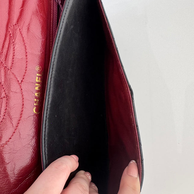 Sac Chanel vintage fermoir bicolore