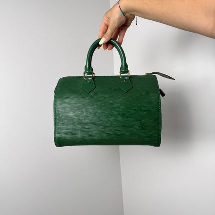 Sac Louis Vuitton Speedy 25 Épi Vert