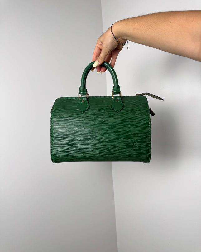 Sac Louis Vuitton Speedy 25 Épi Vert
