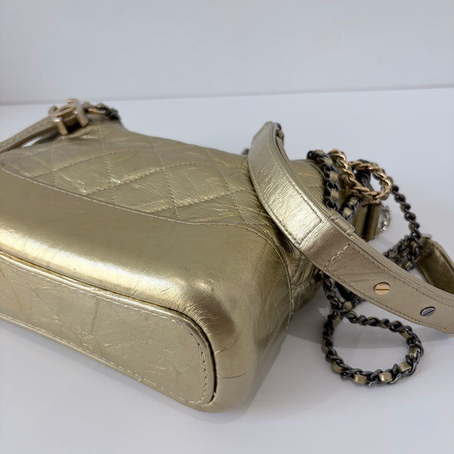 Sac Chanel mini Gabrielle Doré
