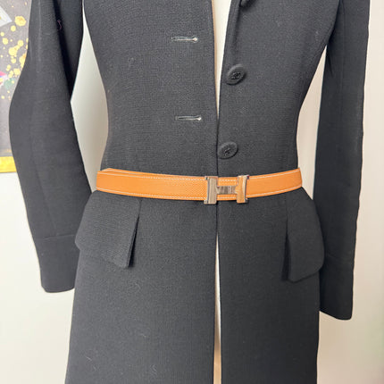 Ceinture Hermès H Réversible Gold & Noir 85cm