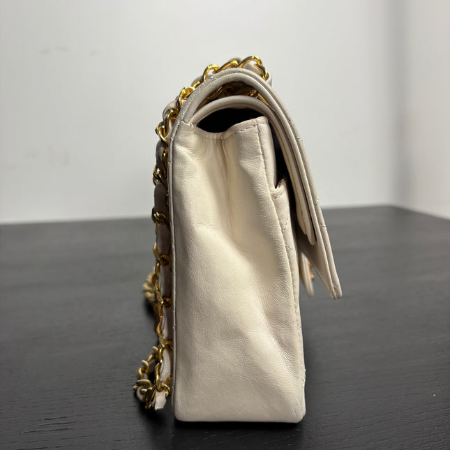 Sac Chanel Timeless Blanc cassé 25 cm