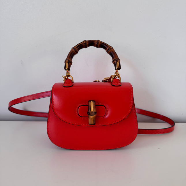 Sac Gucci Bamboo 1947 mini orange