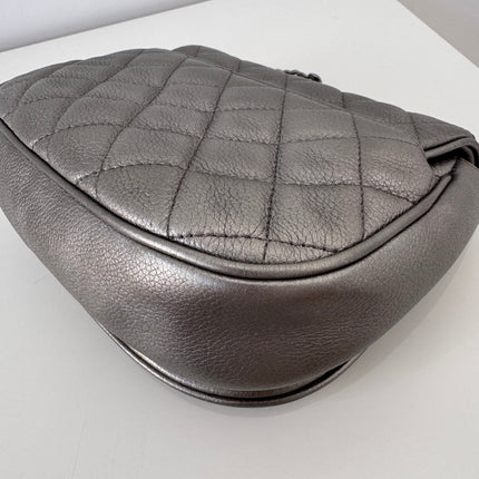 Sac Chanel Demie lune argent