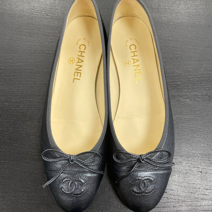 Ballerines Chanel bleues Metalisees T39