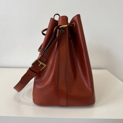 Sac Louis Vuitton Noé PM Cuir Épi Cognac