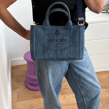 Sac Cabas Denim Prada Tu