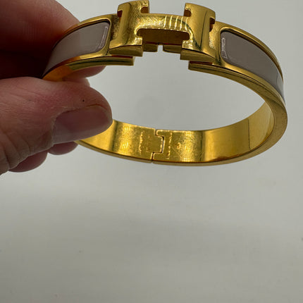 Bracelet Hermès clic H Pm marron glace