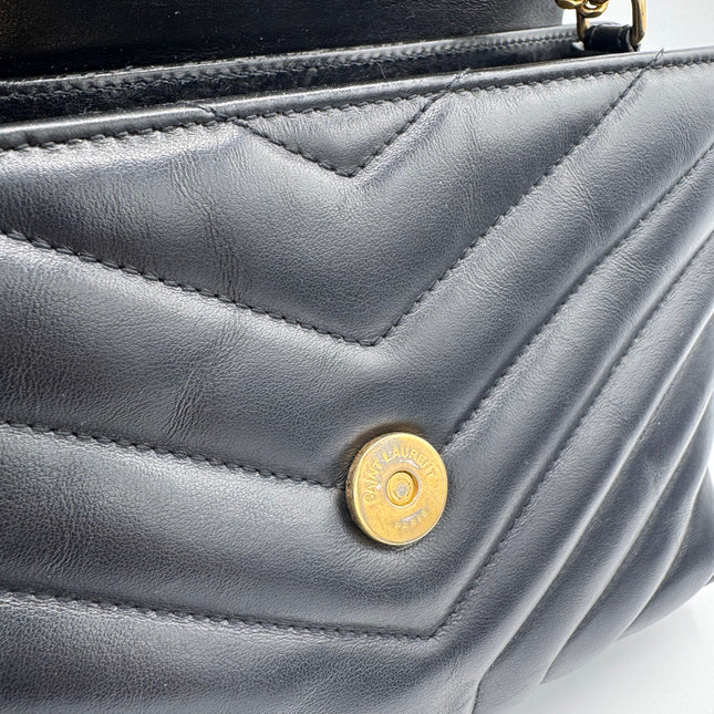 Sac Loulou Small Noir Saint Laurent