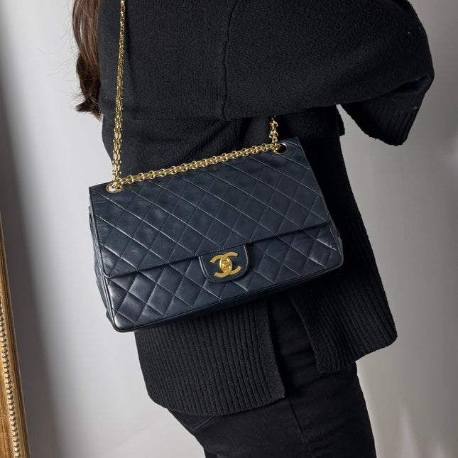 Sac Chanel Vintage Timeless Marine