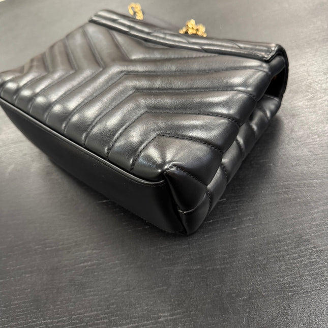 Sac Loulou Small Noir Saint Laurent
