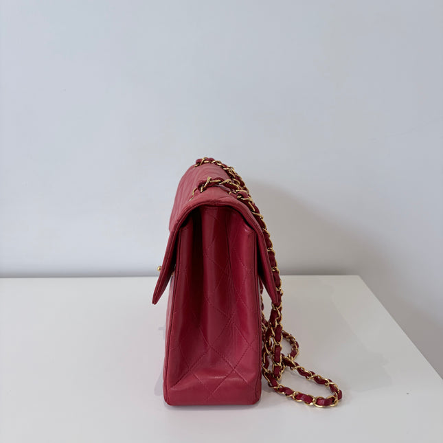 Sac Chanel Maxi timeless Double vintage Rouge