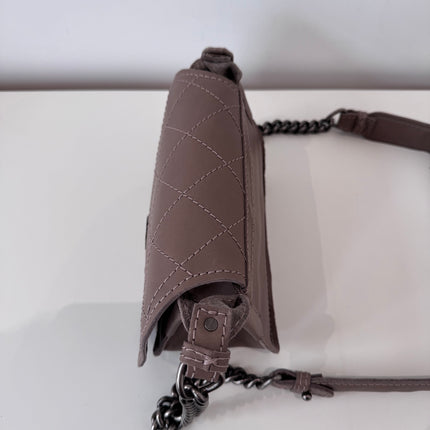 Sac Chanel demie lune marron glacé