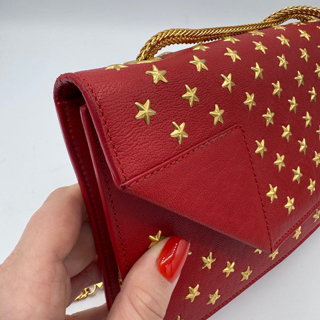 Sac Betty Chain Saint Laurent Rouge Étoiles