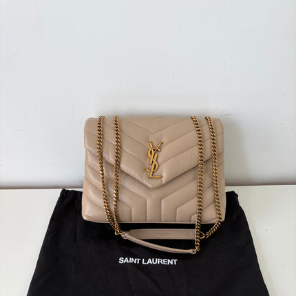 Sac Saint Laurent Loulou Small beige