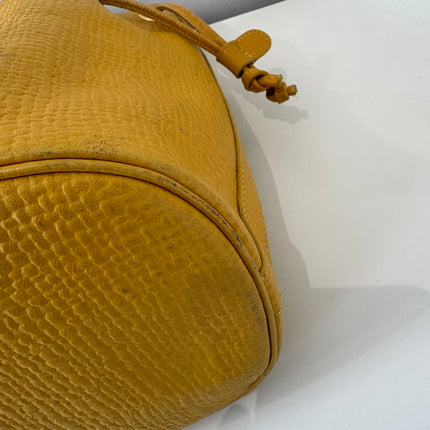 Sac Courrèges seau vintage Jaune