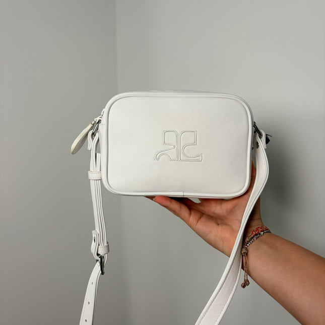 Sac Courrèges bandoulière blanc