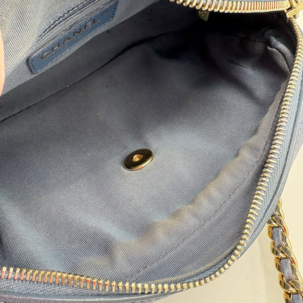 Sac Chanel Caméra bleu irisé