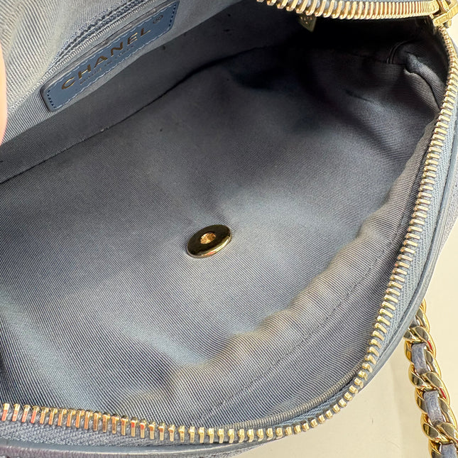 Sac Chanel Caméra bleu irisé