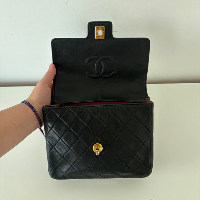 Sac Chanel vintage top handle noir
