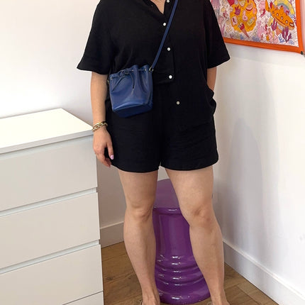 Sac Louis Vuitton Nano Noé Cuir Épi Marine