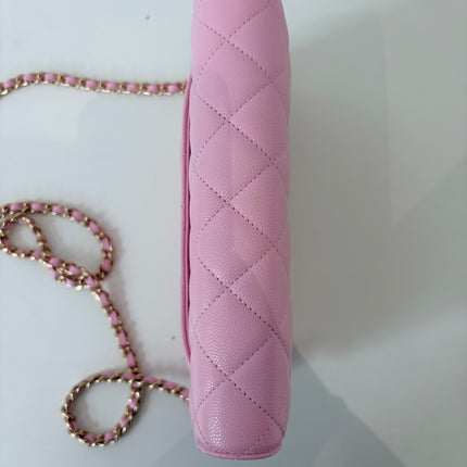 Sac Chanel Wallet on chain Rose bonbon