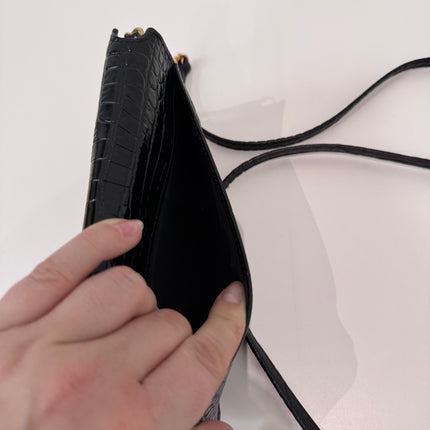 Sac saint Laurent Phone case enbossé crocodile