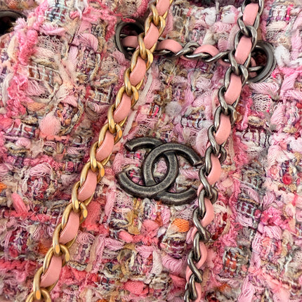 Sac à dos Chanel Gabrielle tweed rose