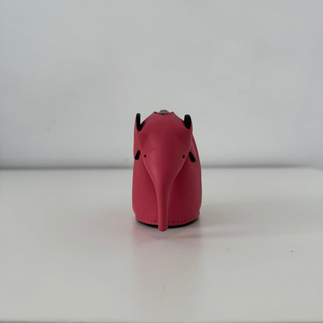 Porte-clés Loewe Éléphant cuir rose