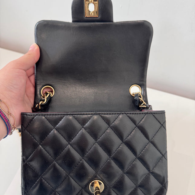 Sac Chanel Mini Square Timeless noir