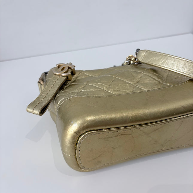 Sac Chanel mini Gabrielle Doré