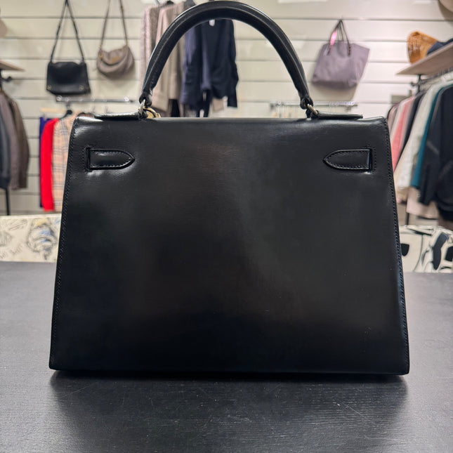 Kelly 32 Hermès Box Noir