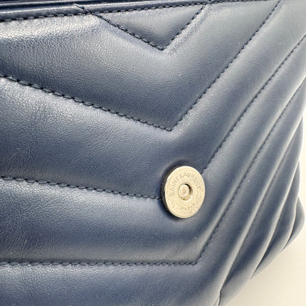 Sac Loulou Small Saint Laurent Bleu Marine