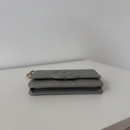 Sac Chanel Wallet on chain Gris argent