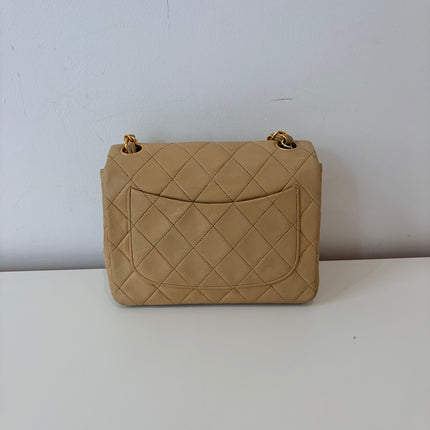 Sac Chanel Timeless Mini Square Beige