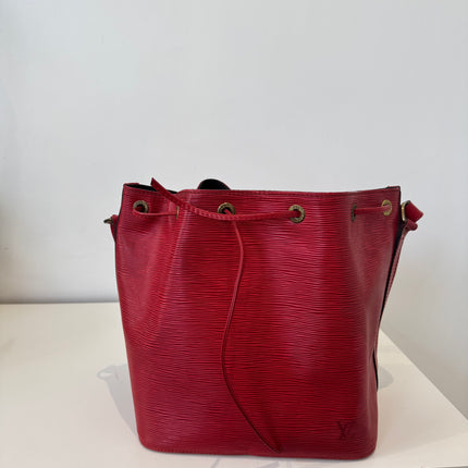 Sac Louis Vuitton Noé PM Épi Rouge