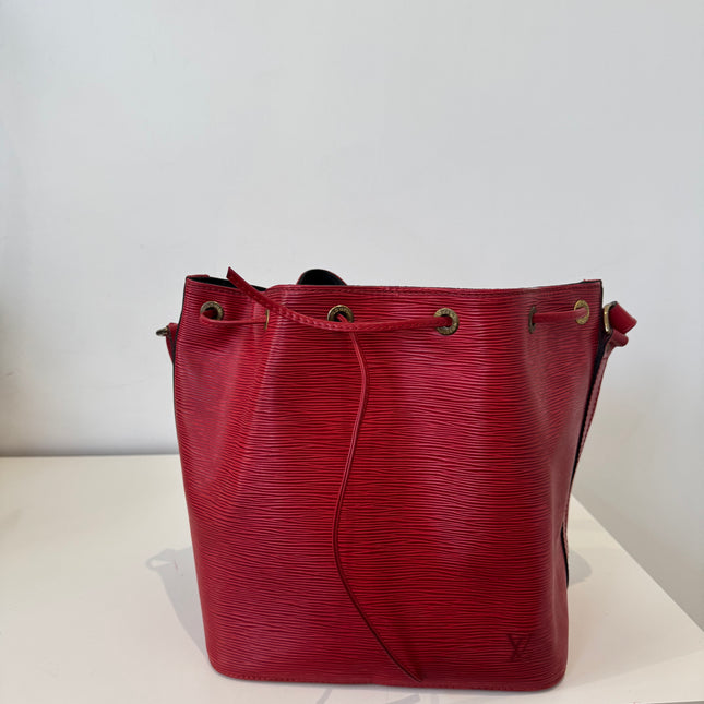 Sac Louis Vuitton Noé PM Épi Rouge