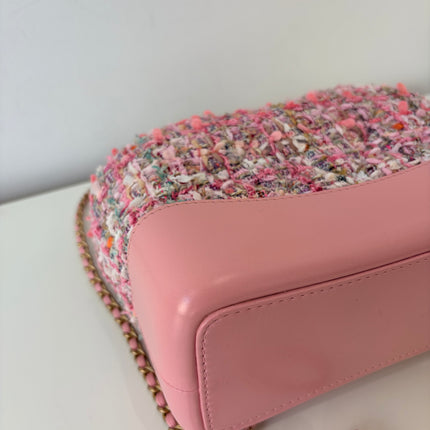 Sac à dos Chanel Gabrielle tweed rose