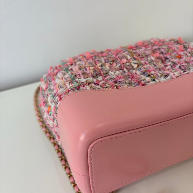 Sac à dos Chanel Gabrielle tweed rose