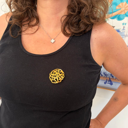 Broche Chanel Ronde CC