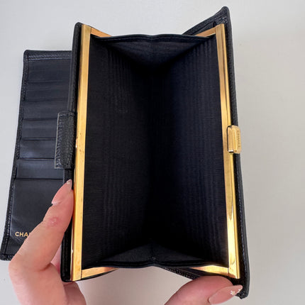 Portefeuille Chanel noir